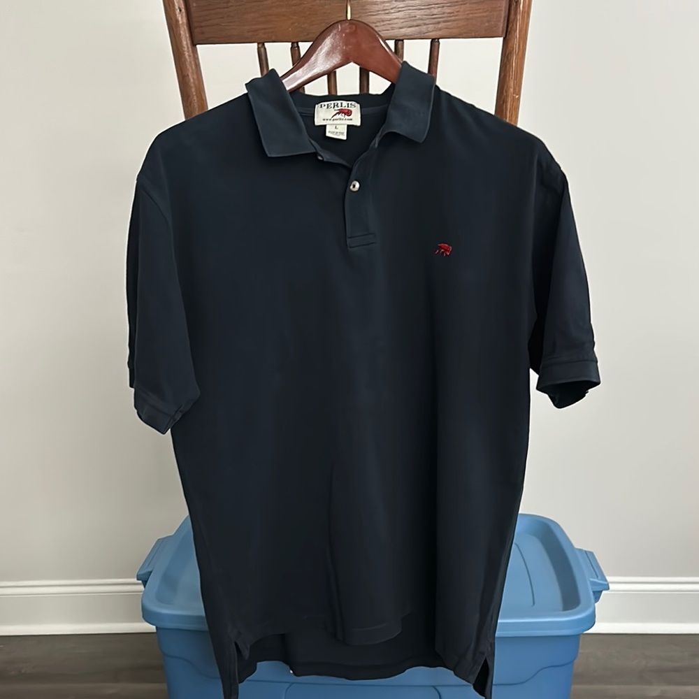 Perils Crawfish Black Knit Polo Shirt